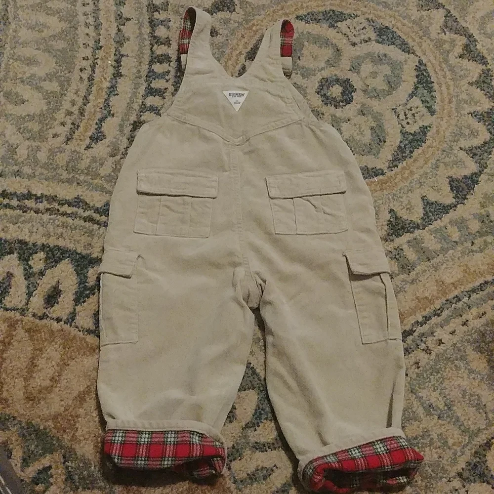 Oshkosh 100% Cotton Tan Overalls